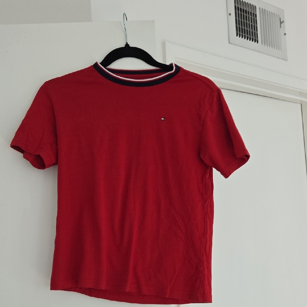 BOGO Tommy Hilfiger Kids Red Short Sleeve Tee And A Free Old Navy Khaki Pants